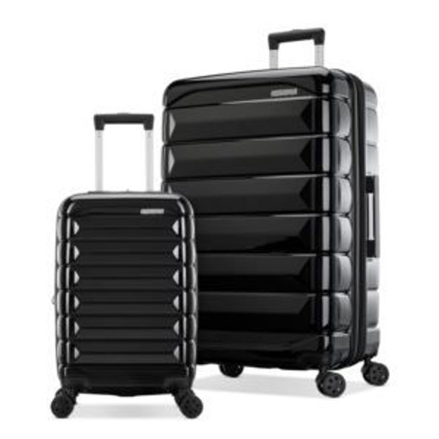 Picture of Kontour 2pc Hardside Spinner Set - Carry-On/Large Black