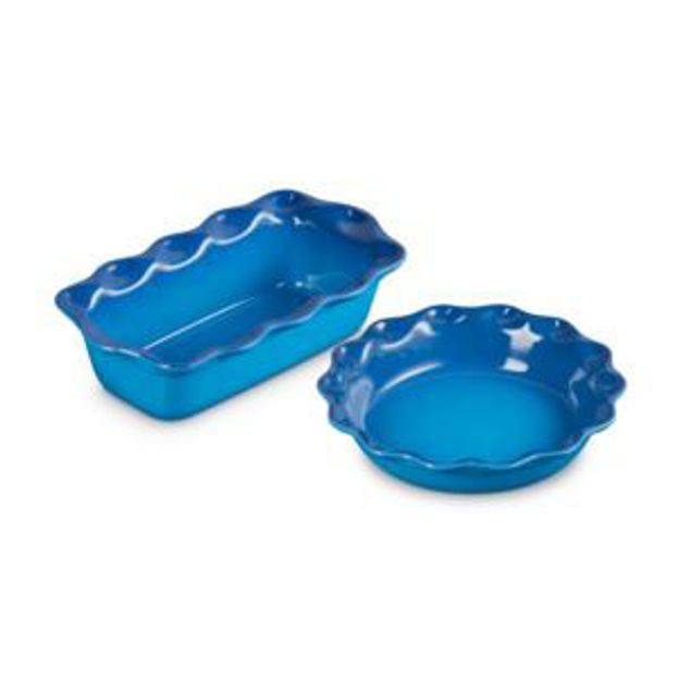 Picture of Set of 2 Heritage Fluted Pie Dish and Fluted Loaf Pan Marseille