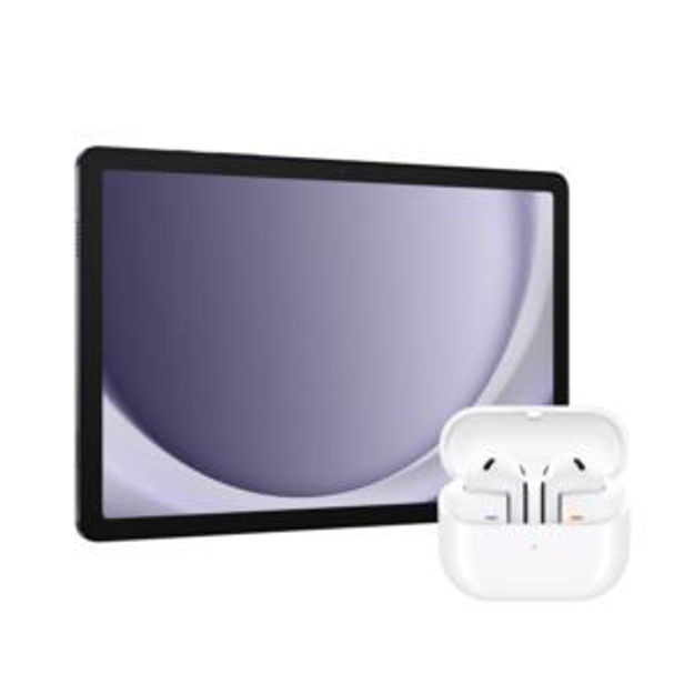 Picture of 11" Galaxy Tab A9+ 4GB RAM 64GB Graphite w/ Galaxy Buds3 Earbuds White