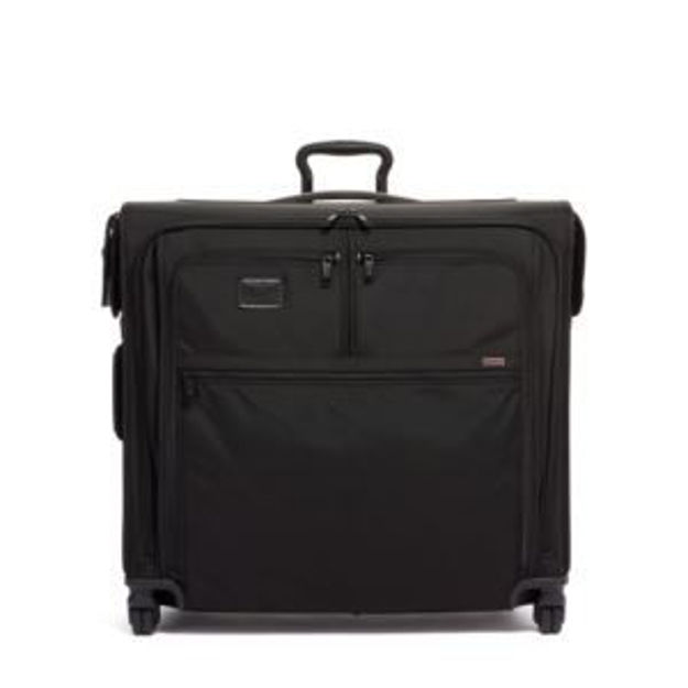 Picture of Alpha Large Garment Checked (Extended Trip Wheeled Garment Bag)- Black