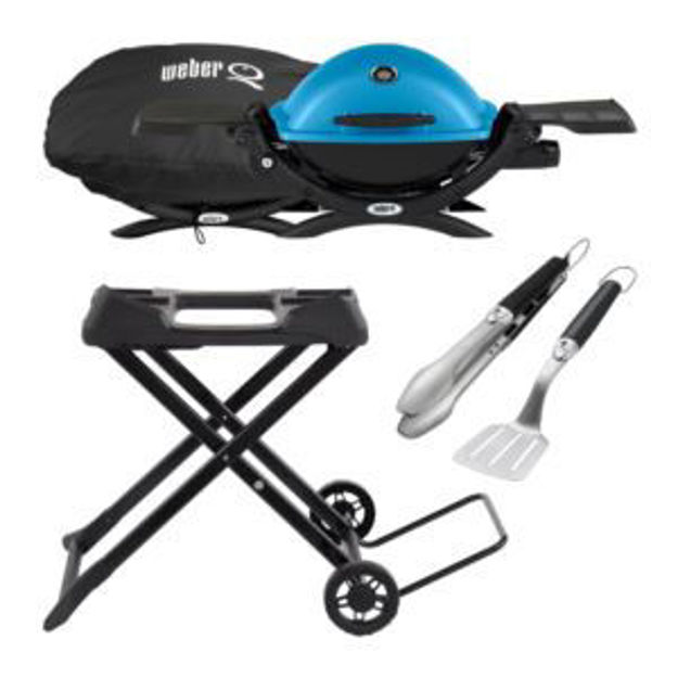 Picture of KIT Q1200 Gas Grill +2pc Tools/Cart/Cover-Blue