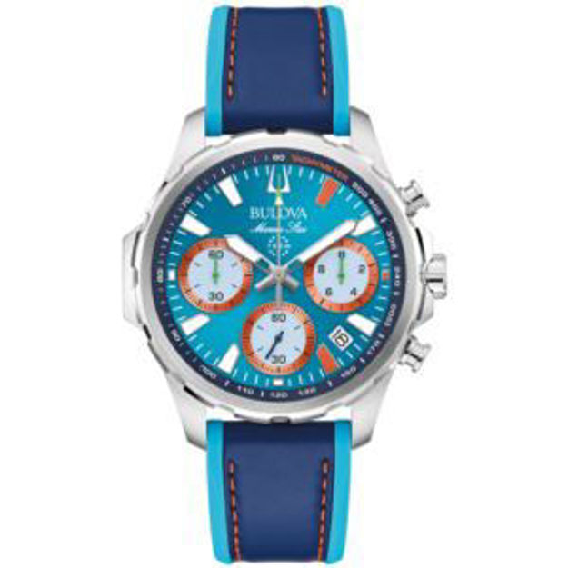 Picture of Mens Marine Star B E1 Team Miami Chronograph Blue Strap Watch Blue Dial