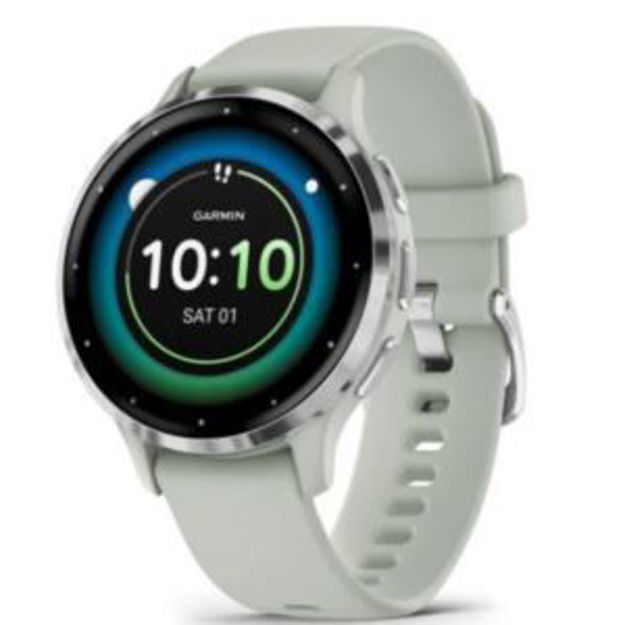 Picture of Venu 3S - Silver Stainless Steel Bezel with Sage Gray Case and Silicone Band