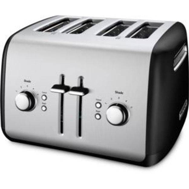 Picture of 4-Slice Toaster with Illuminated Buttons in Onyx Black