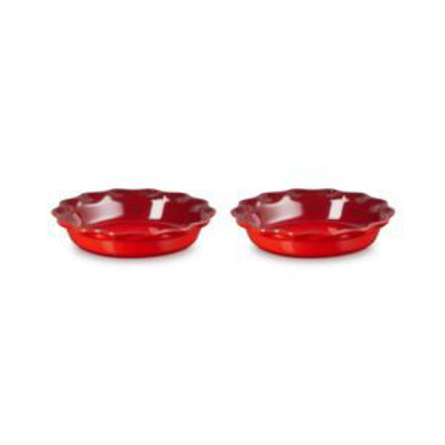 Picture of Set of 2 Heritage Pie Dishes Cerise