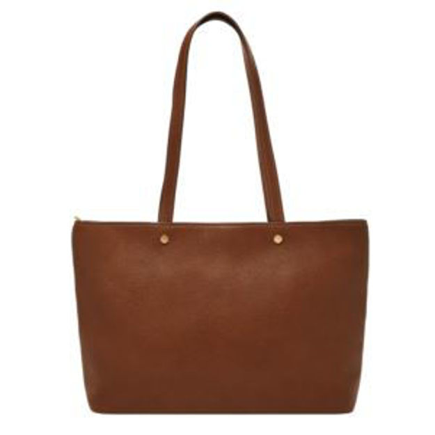 Picture of Jessie Top Zip Tote Medium Brown