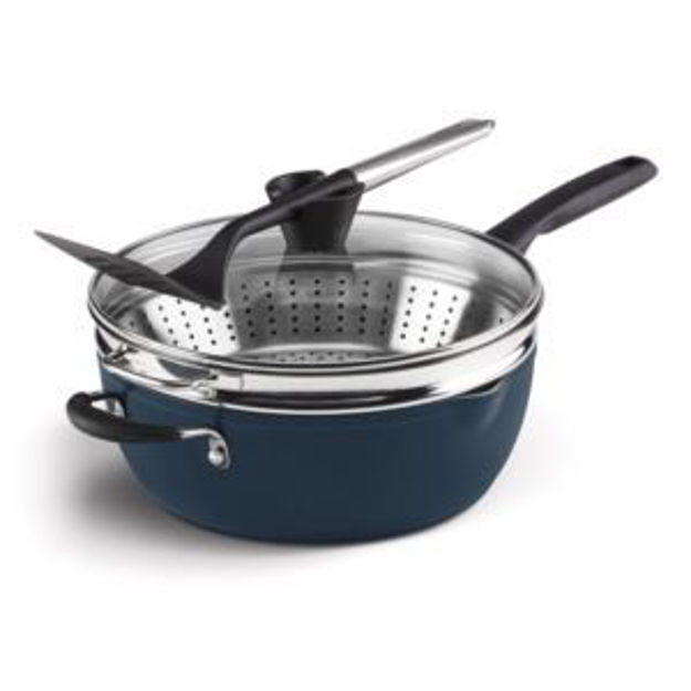 Picture of Cuisinart 4-Piece Preferred Pan Nonstick Cookware Set in Nouveau Navy