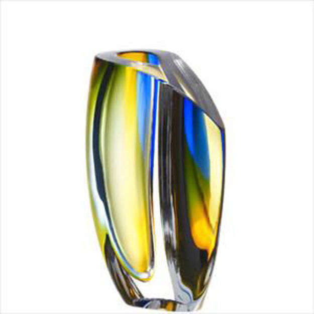 Picture of Mirage Vase Blue/Amber Large