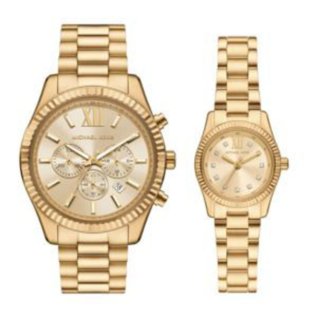 Picture of Lexington His & Hers Gold-Tone Stainless Steel Watch Set