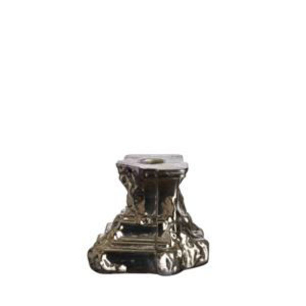 Picture of Rocky Baroque Candlestick Glossy Glaze Small
