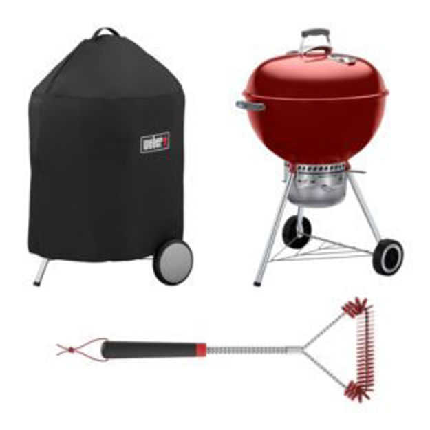 Picture of KIT 22'' Orig Kettle Prem w/Cover + Brush - Crimson