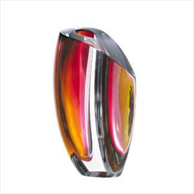 Picture of Mirage Vase Gray/Red Large