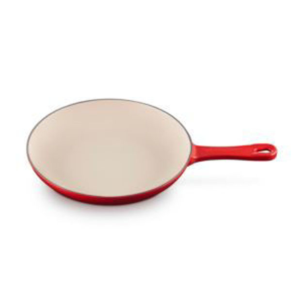 Picture of 9.5" Traditional  Cast Iron Omelet Pan Cerise
