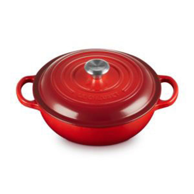 Picture of 2.5qt Signature Cast Iron Round Stew Pot Cerise