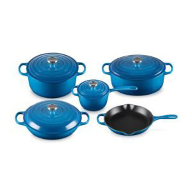 Picture of 9pc Signature Cast Iron Cookware Set Marseille