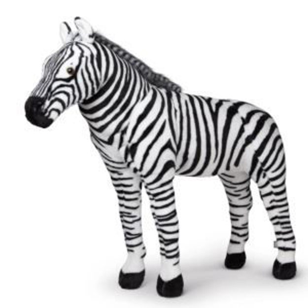 Picture of Giant Zebra Stuffed Plush Animal Ages 3+ Years