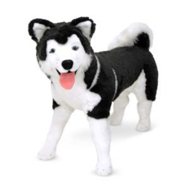 Picture of Giant Husky Stuffed Plush Animal Ages 3+ Years