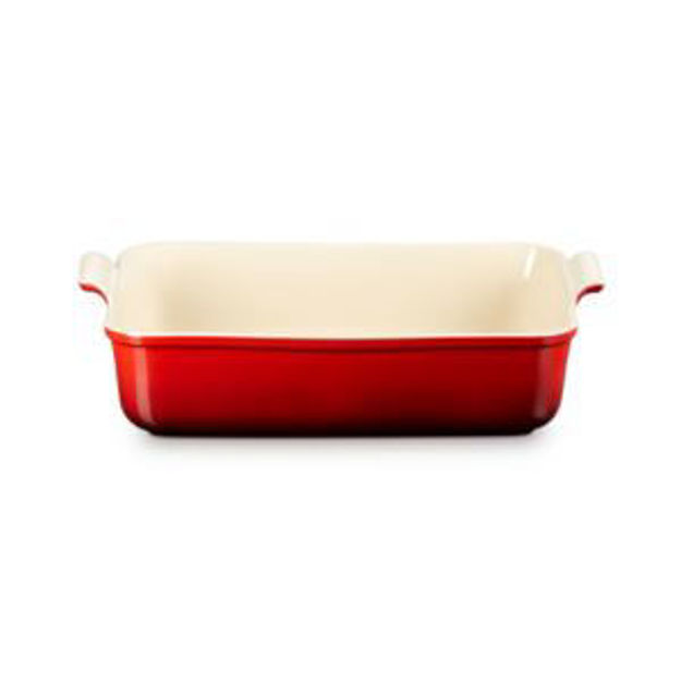 Picture of 6.75qt Heritage Stoneware Deep Rectangular Lasagna Deep Baker Cerise