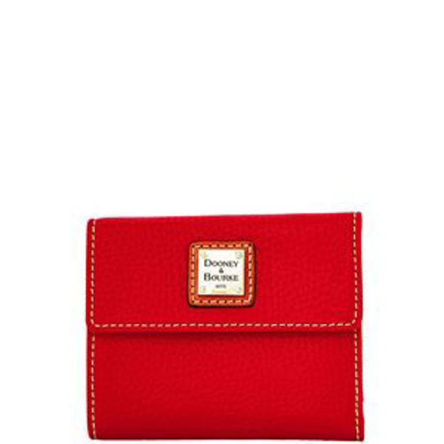 Picture of Pebble Grain Small Flap Credit Card Wallet