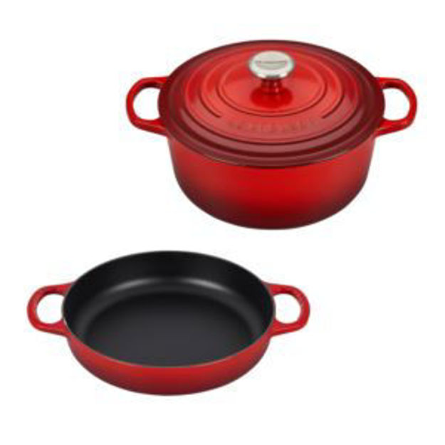 Picture of 3pc Signature Cast Iron Set Cerise