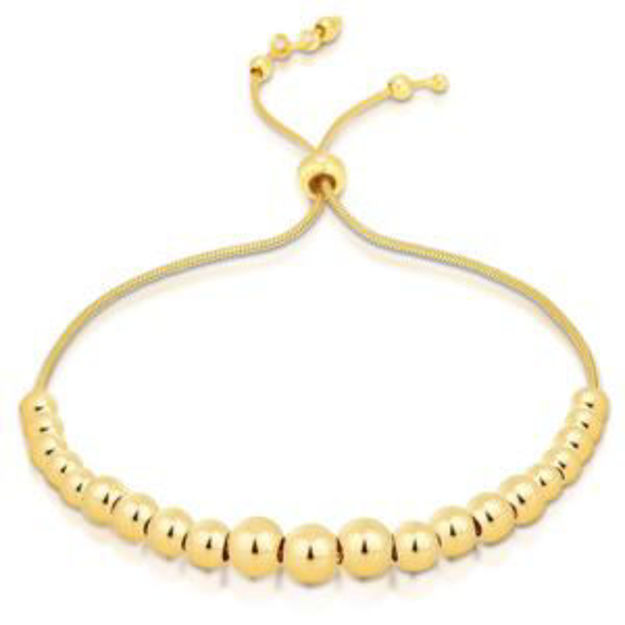 Picture of Bolo Bead Bracelet Yellow Gold