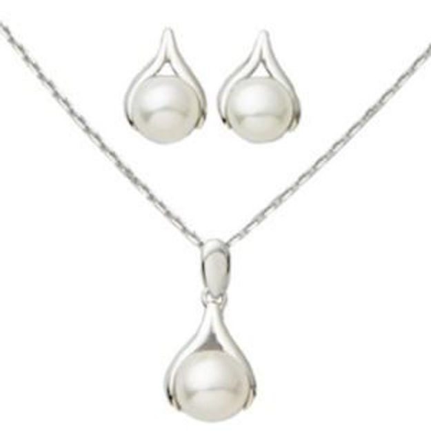 Picture of Pearl Earring & Necklace Set