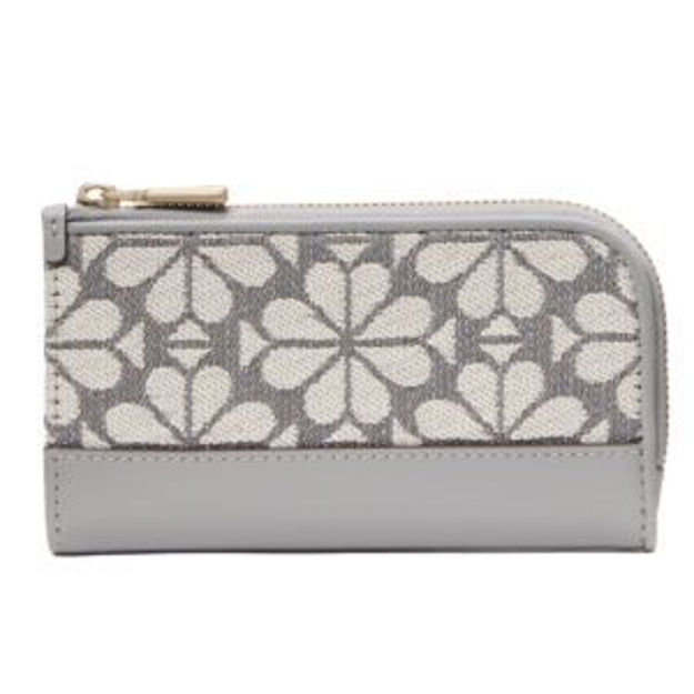 Picture of Devin Spade Flower Jacquard Small Slim Bifold Wallet - Grey Multi