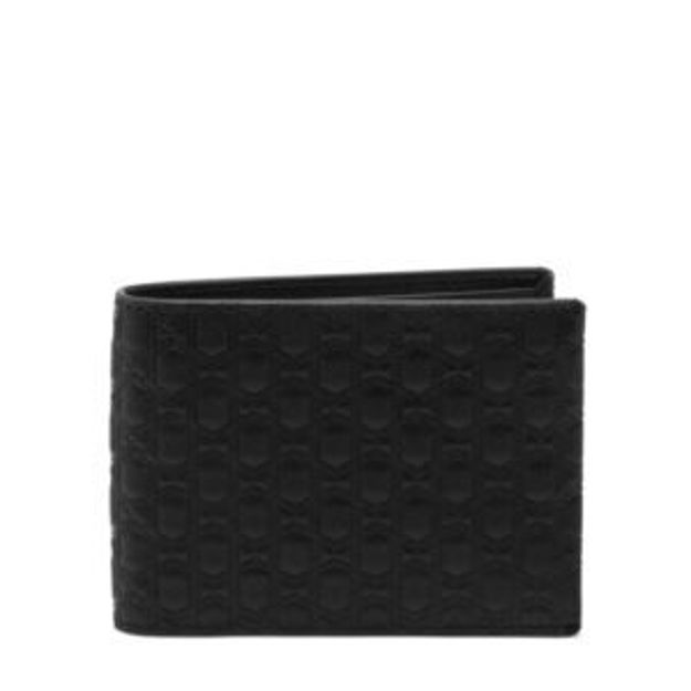 Picture of Nassau Slg Double Billfold - Black Textured Monog