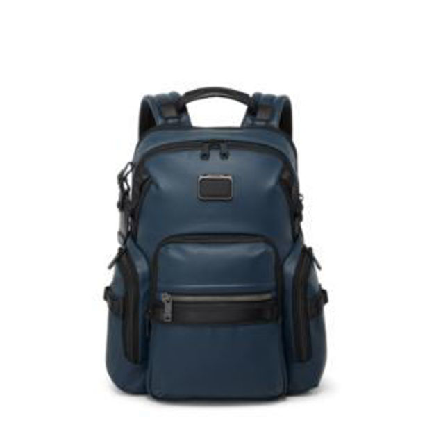 Picture of Alpha Bravo Navigation Backpack - Navy Coated Canvas