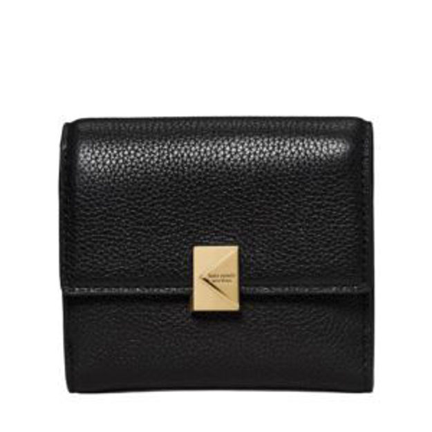 Picture of Deco Small Flap Wallet - Black