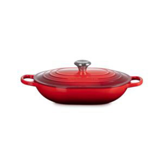 Picture of 3.75qt Signature Cast Iron Oval Casserole Cerise