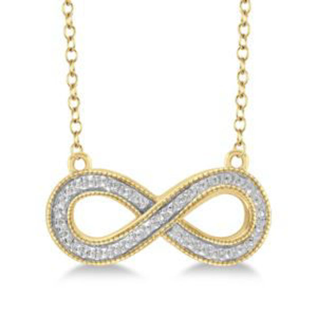 Picture of Diamond Infinity Necklace Gold
