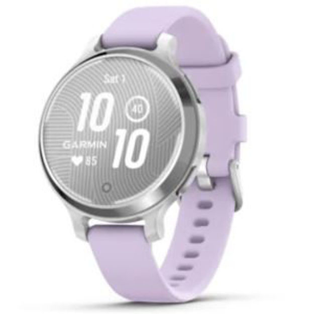 Picture of Lily 2 Active - Silver with Purple Jasmine Silicone Band