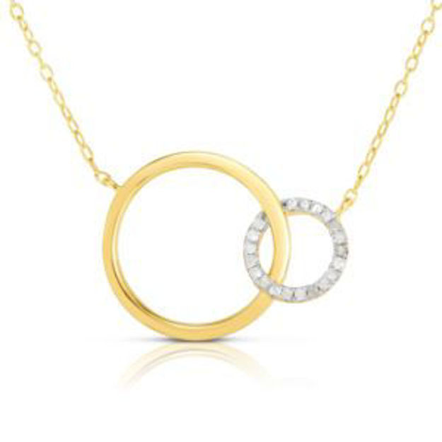 Picture of Diamond Circle Necklace Gold