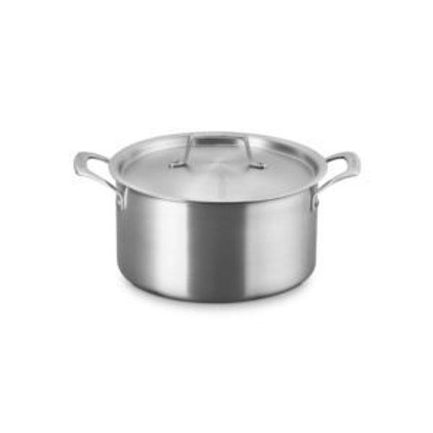 Picture of 6.25qt Essential Stainless Steel Deep Round Stockpot w/ Lids
