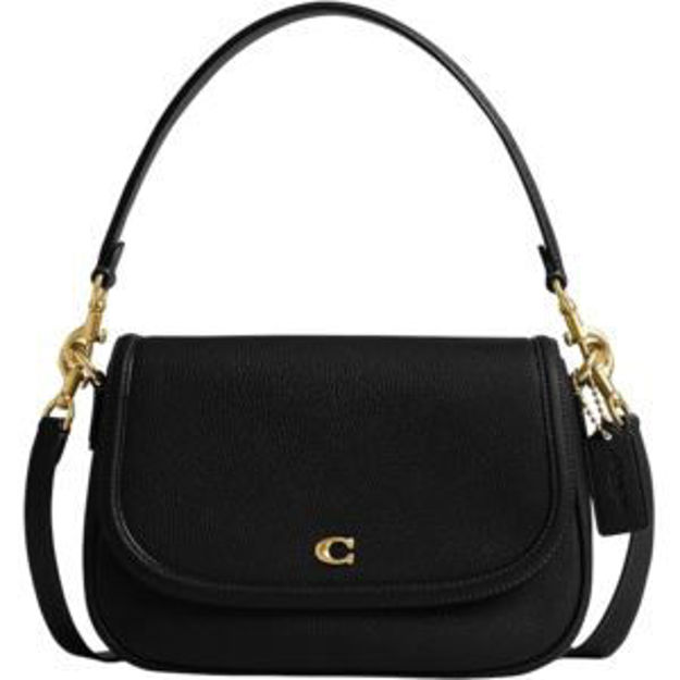 Picture of Pebbled Leather Legacy Shoulder Bag - Black