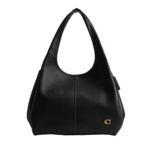 Picture of Polished Pbl Lthr Lana Shoulder Bag - Black