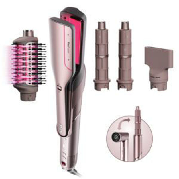 Picture of FlexFusion 5-in-1 Air Styler Straightener + Brush Set Blush