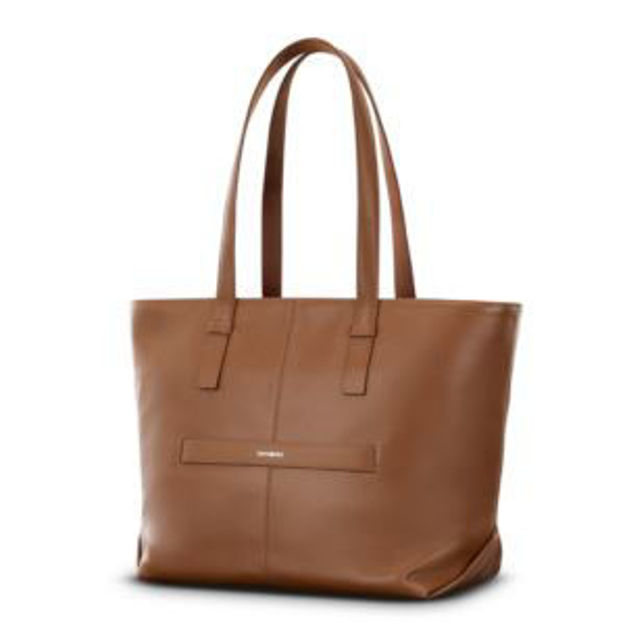 Picture of Mobile Solution Leather Tote Cognac