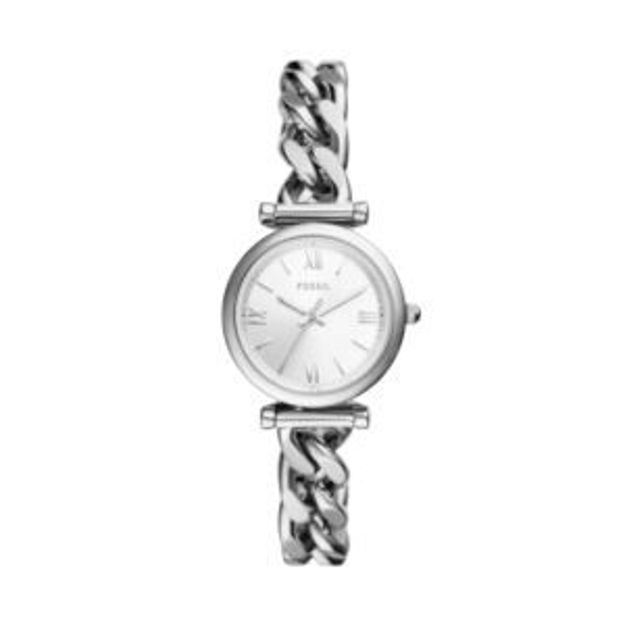Picture of Ladies Carlie Silver-Tone Stainless Steel Watch Silver Dial