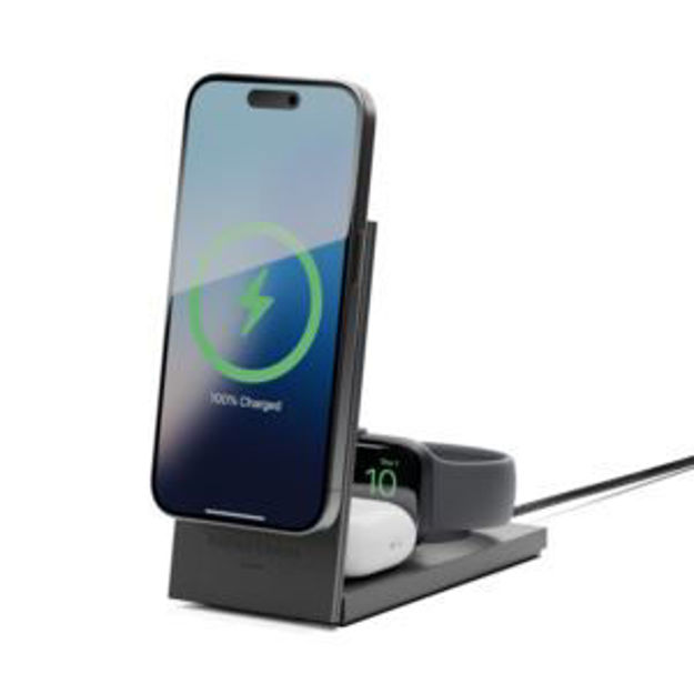 Picture of Rise 3-in-1 Qi2 Wireless Charger International Black
