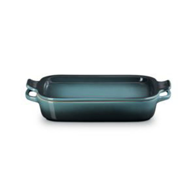 Picture of 2.75qt Stoneware Rectangular Dish w/ Platter Lid Ocean