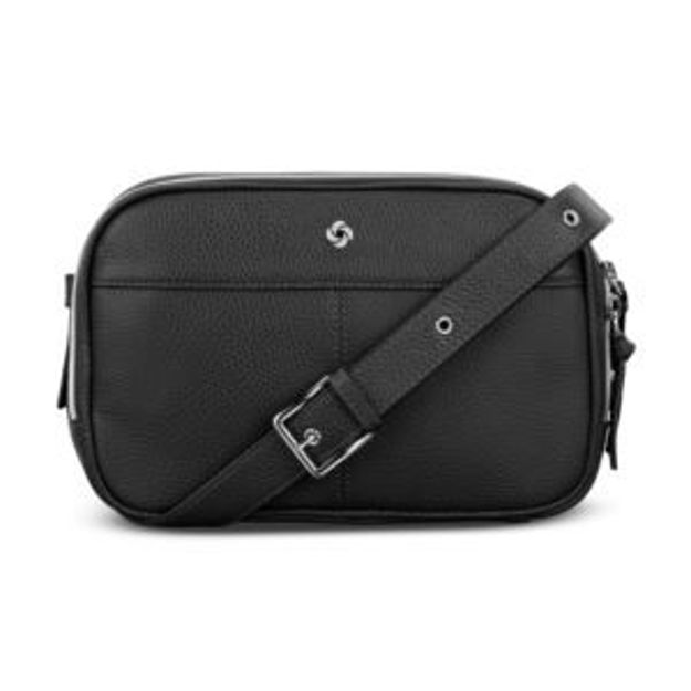 Picture of Mobile Solution 2 Leather Crossbody Black