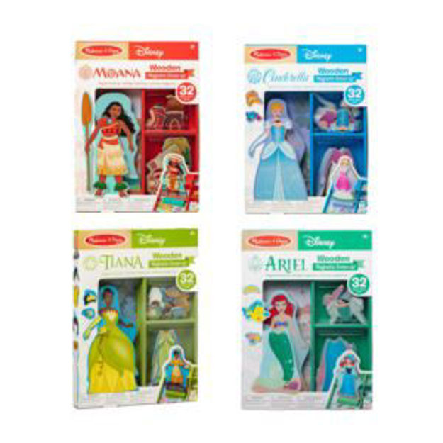 Picture of Disney Princess Magnetic Dress Up Kit - Moana Tiana Ariel Cinderella