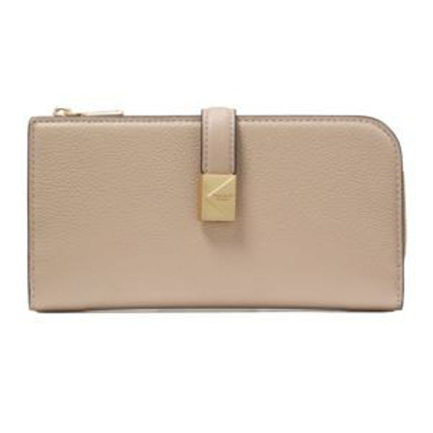 Picture of Deco Zip Slim Wallet - Timeless Taupe