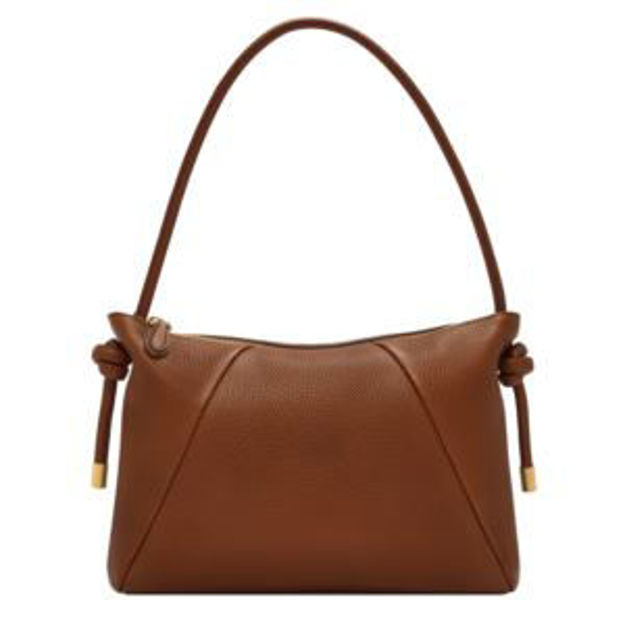 Picture of Willa Leather Shoulder Bag Medium Brown