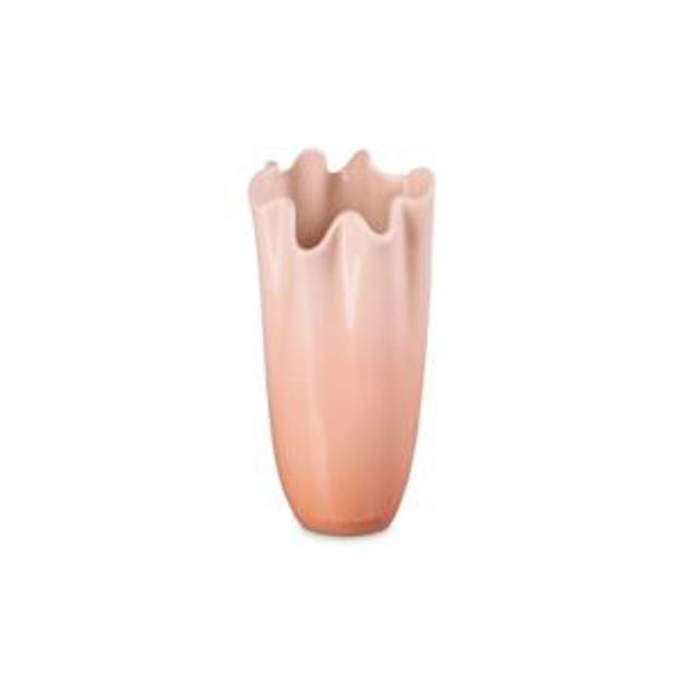 Picture of Iris Collection Ruffle Vase Peche