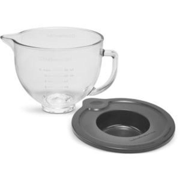 Picture of 5-Qt. Clear Glass Bowl with Lid for KitchenAid Tilt-Head Stand Mixers