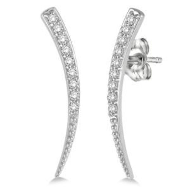 Picture of Diamond Ear Climber Earrings