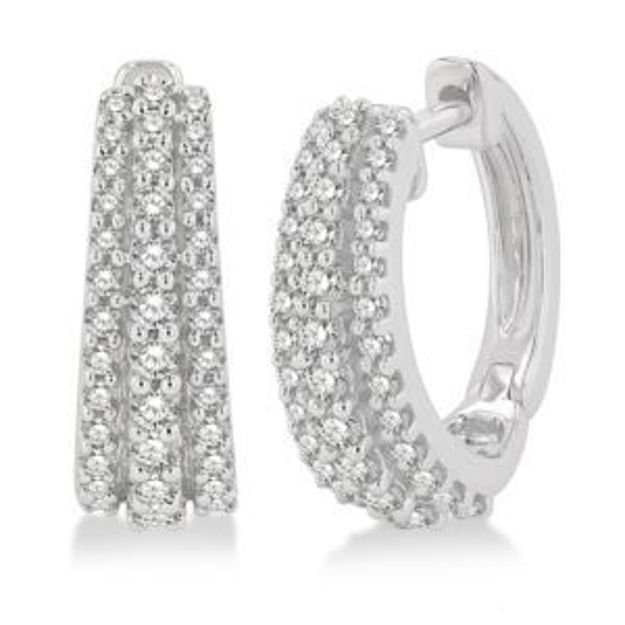 Picture of Diamond Huggie Earrings